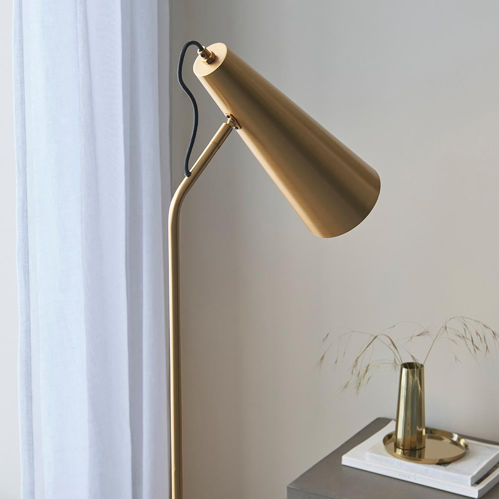 Karna Floor Lamp – Antique Brass — view 3