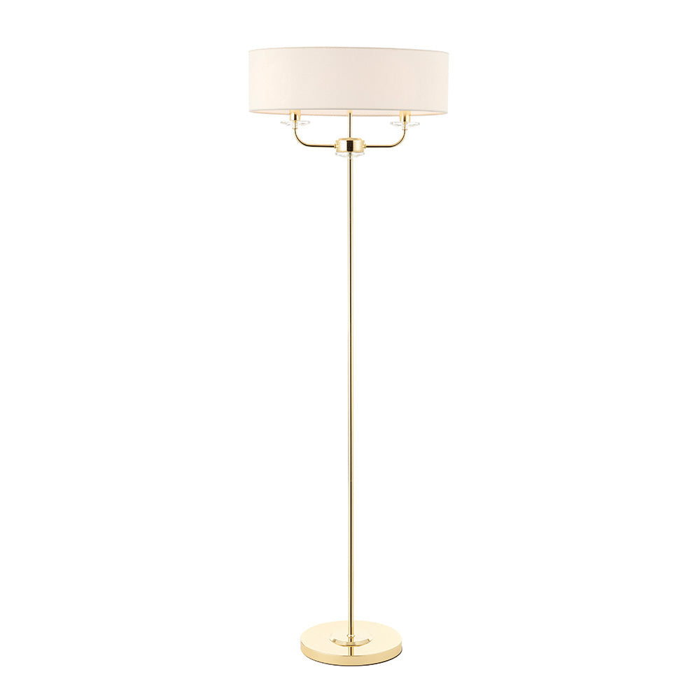 Nixon Floor Lamp – Brass — view 1