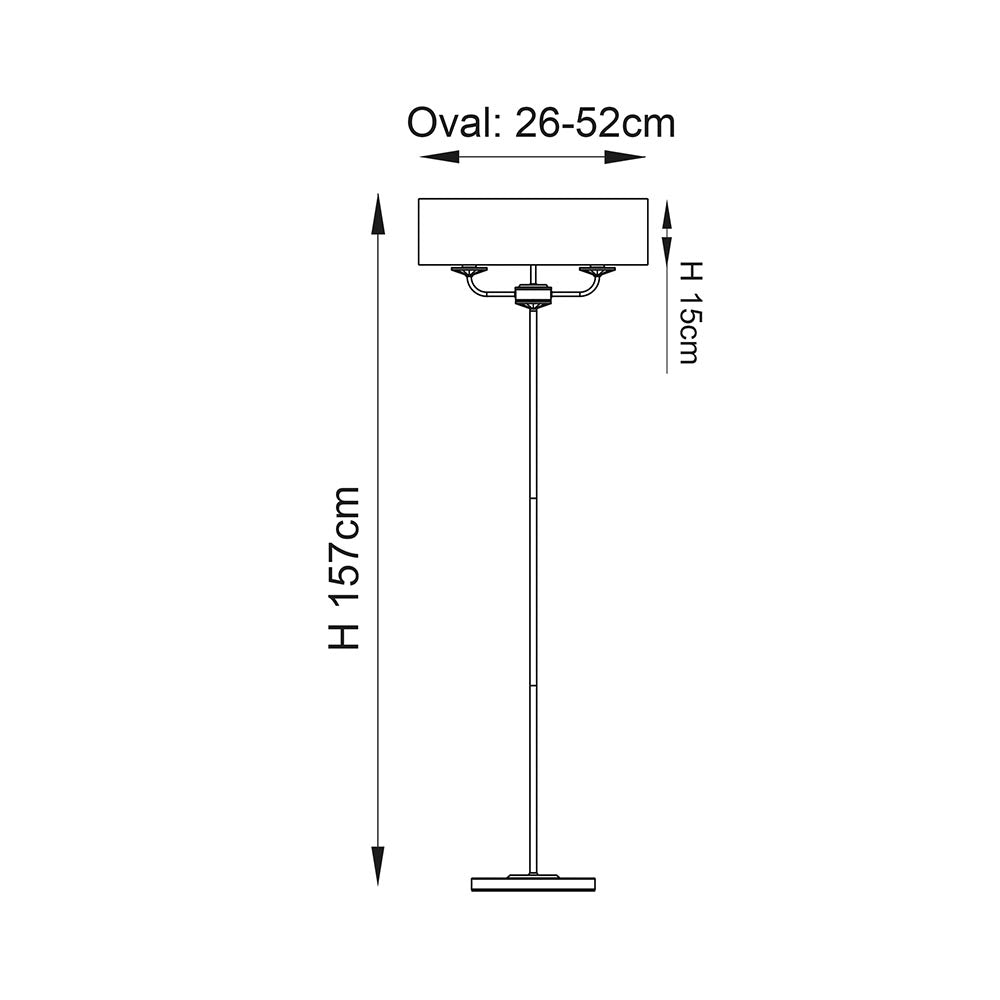 Nixon Floor Lamp – Brass — view 2