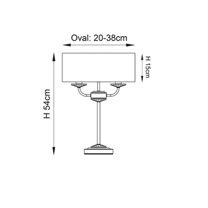 Nixon Table Lamp – Brass — view 2