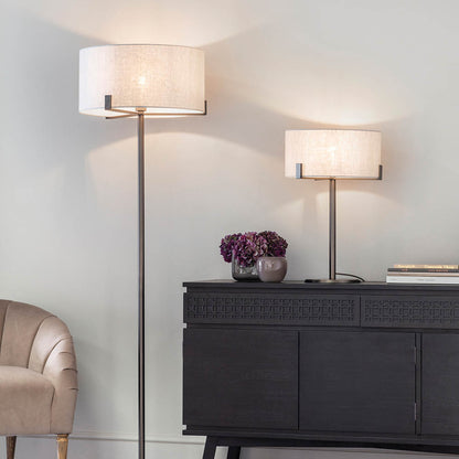 Hayfield Table Lamp – Bronze & Natural — view 3