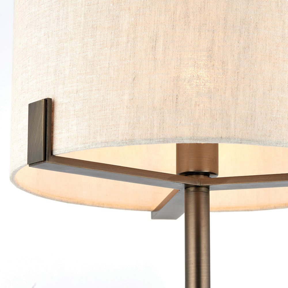 Hayfield Table Lamp – Bronze & Natural — view 4