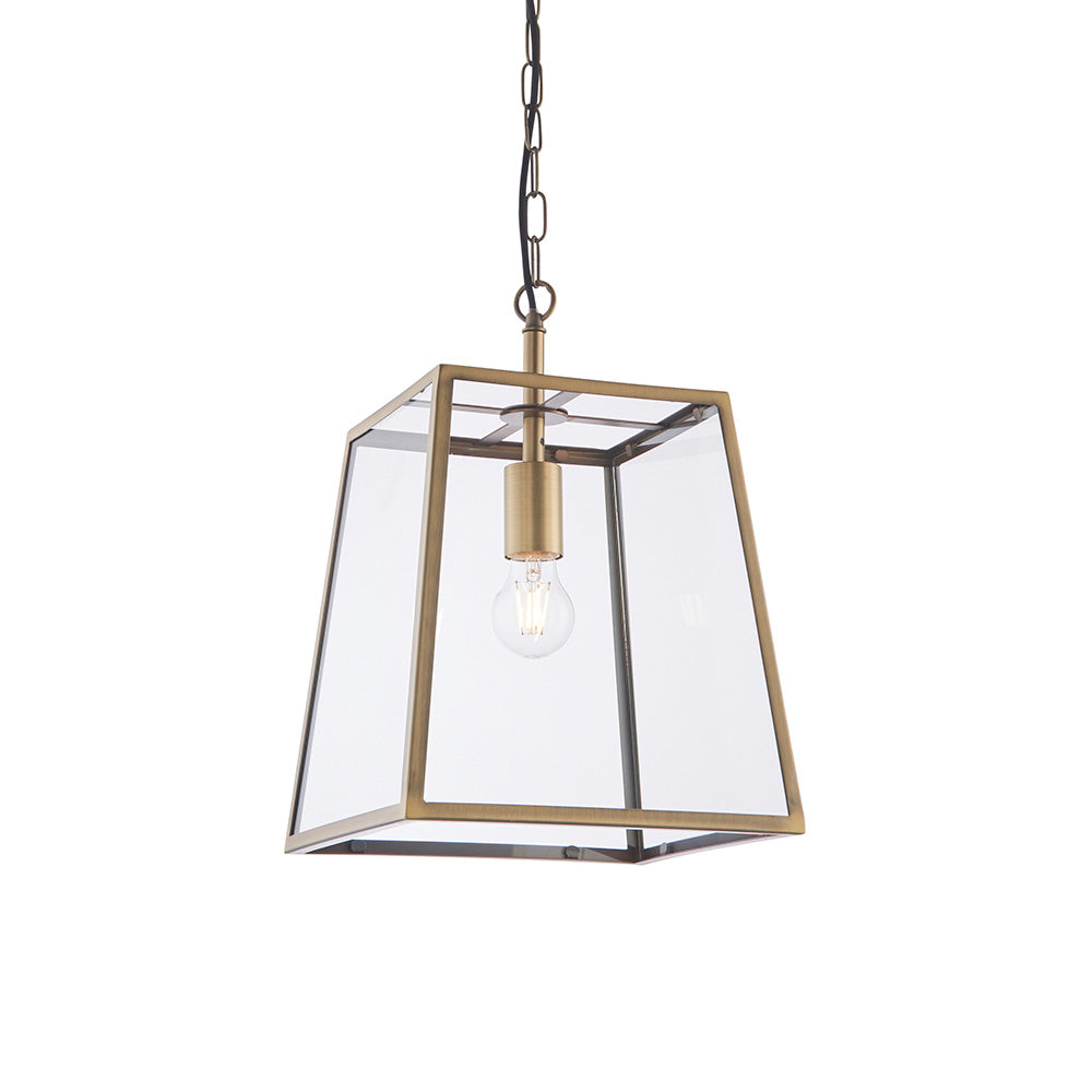 Hurst Pendant Light – Antique Brass — view 1