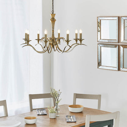 Kora 8 Pendant Light – Antique Brass — view 2
