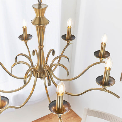 Kora 8 Pendant Light – Antique Brass — view 3