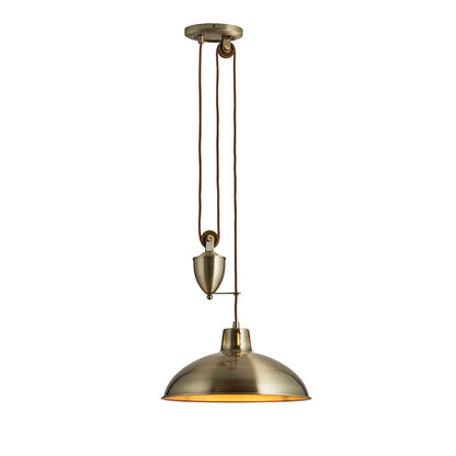 Polka Pendant Light – Antique Brass — view 1