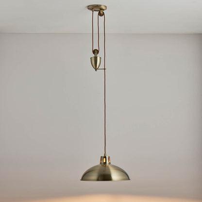 Polka Pendant Light – Antique Brass — view 2