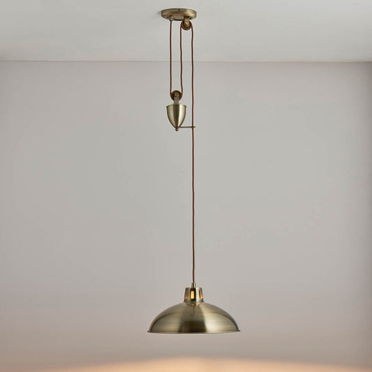 Polka Pendant Light – Antique Brass — view 2