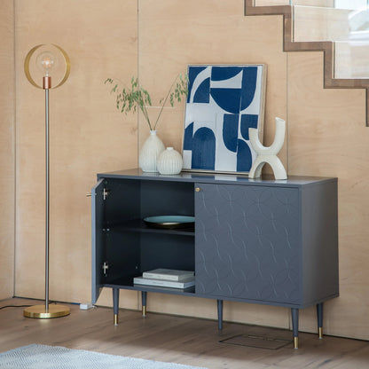 Holbrook grey two door cabinet alternate view