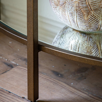Hudson bronze glass console table second view