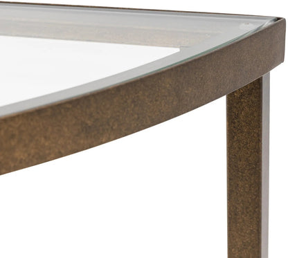 Hudson bronze glass console table alternate view