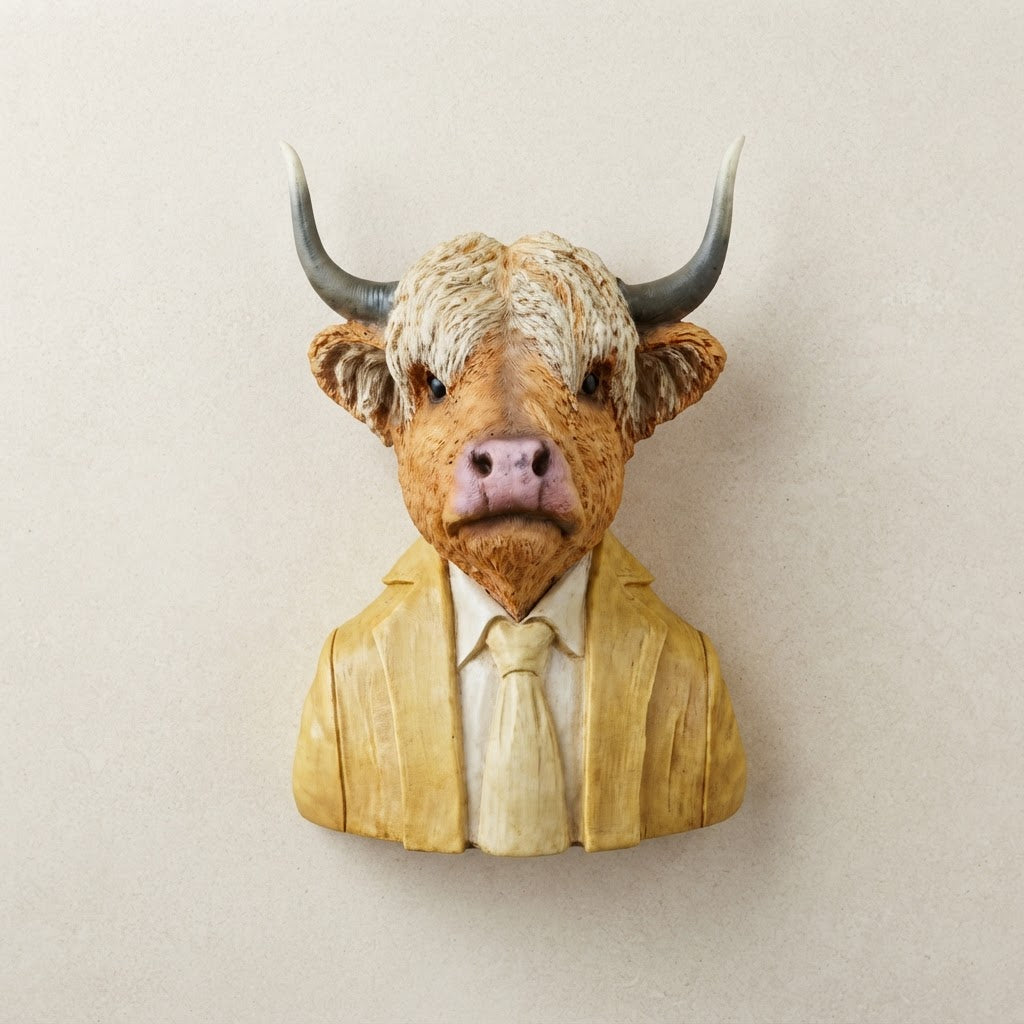 Large Cow Bust Sculpture – 41cm
