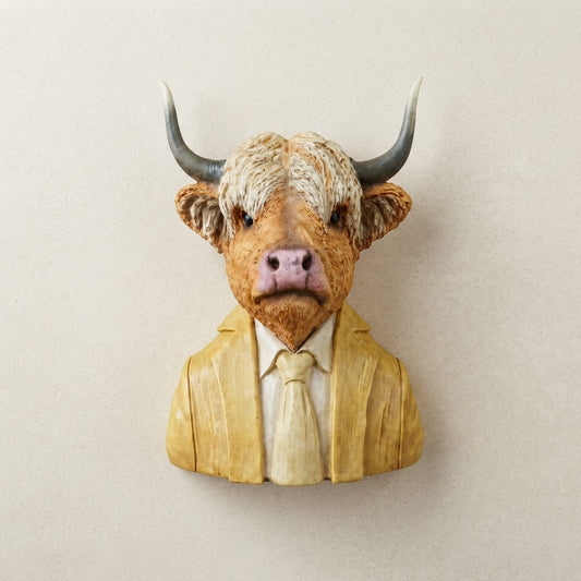 Large Cow Bust Wall Sculpture – 41cm
