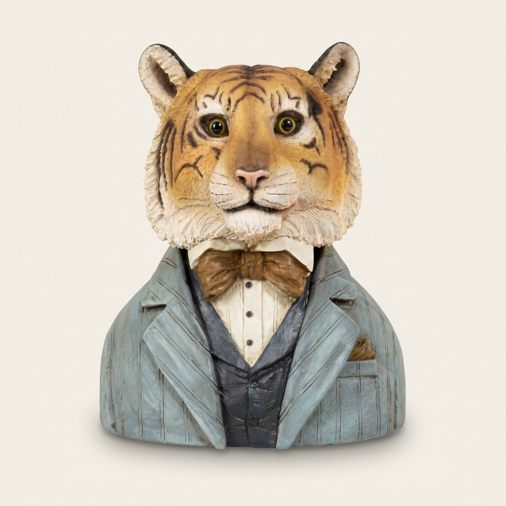 Large Tiger Bust Sculpture – 36cm
