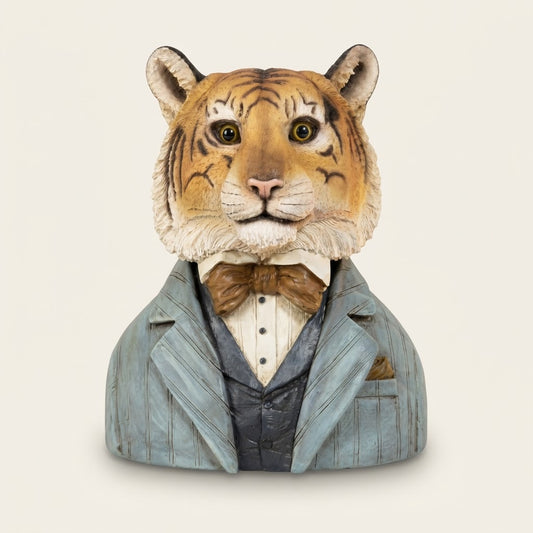 Large Tiger Bust Wall Sculpture – 36cm