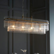Gallery Direct Marietta 4 Pendant Light Antique Brass