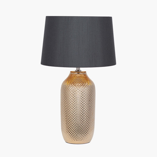 Nova gold textured ceramic table lamp