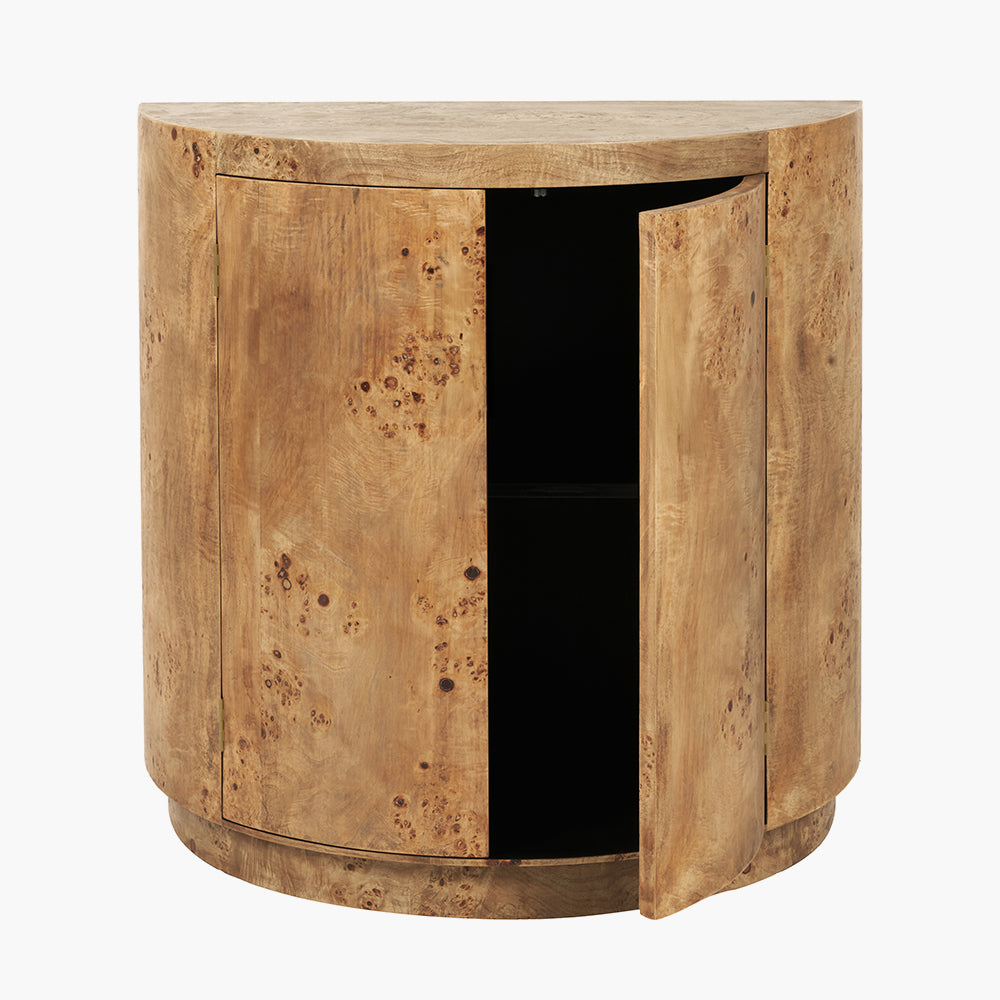 Newborough burr wood effect two door cabinet second view