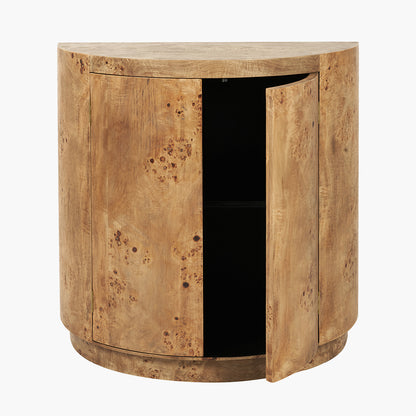 Newborough burr wood effect two door cabinet second view