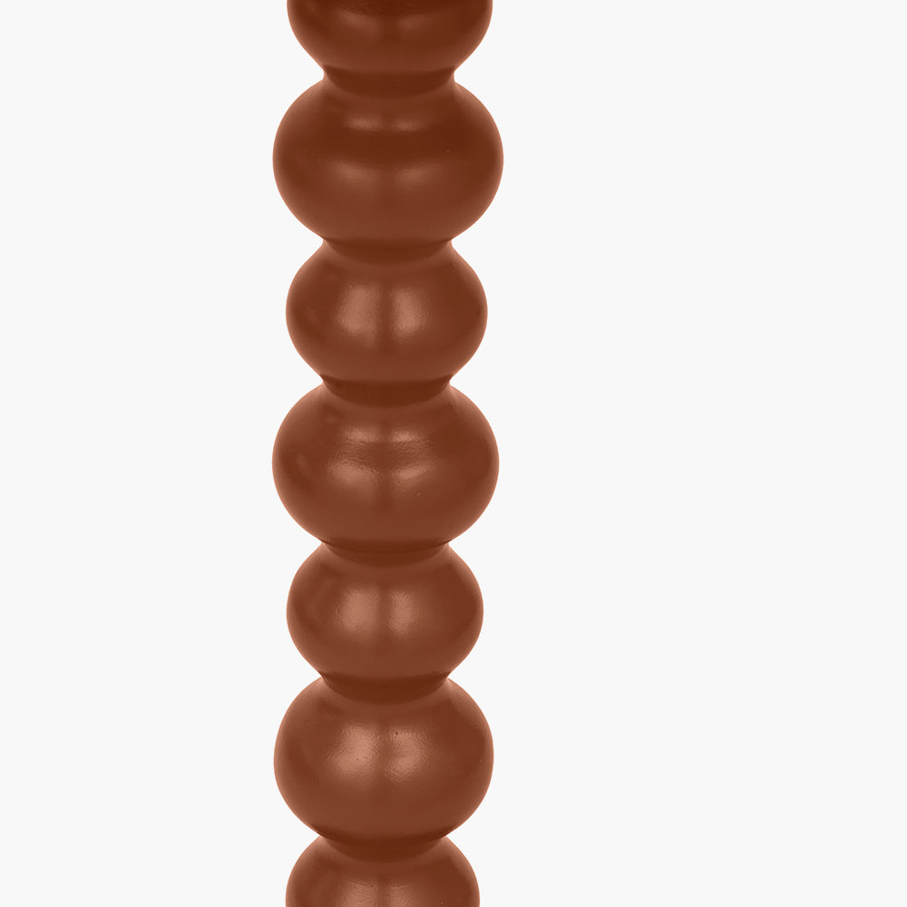 Margot terracotta wood bobble side table alternate view