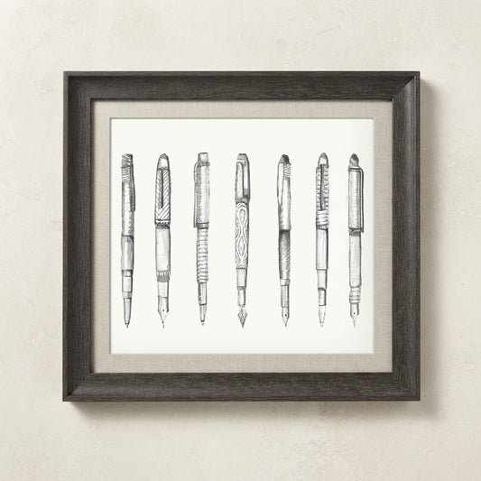 Pens Framed Art