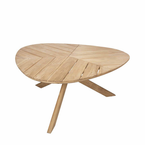 Reuleaux teak six-seater outdoor dining set
