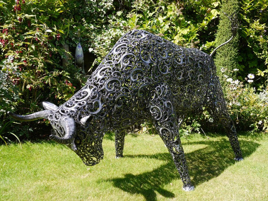 Large bull statue