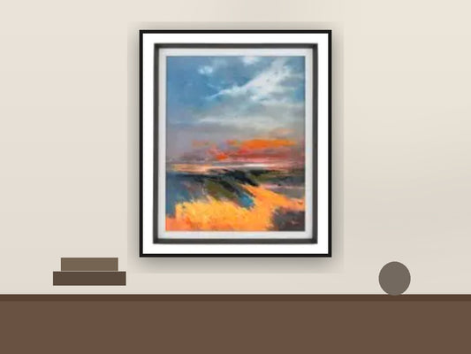 Sunset Coast Framed Canvas – 112cm