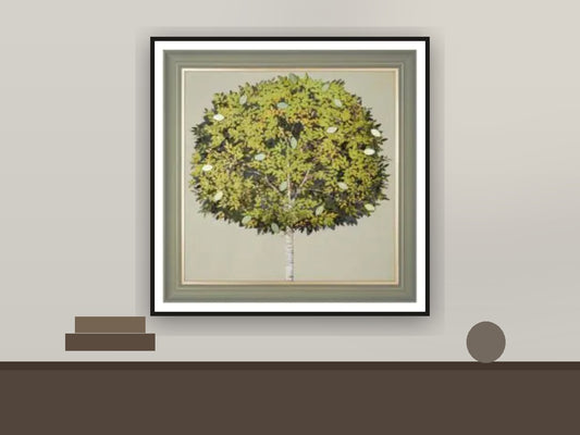 Verdant Tree Study Framed Canvas – 95cm