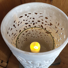 White cut out Lantern