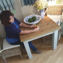Chunky Top Rustic Pine dining table