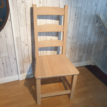 Solid Oak Ladder Back Dining Chair