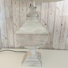 Block Table Lamp with CREAM Shade