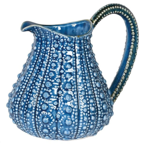 Urchin Blue Ceramic Jug