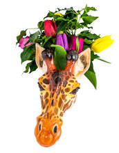 Giraffe Head wall vase