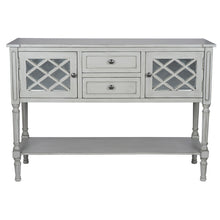 Puglia Collection Dove Grey Mirrored Pine Wood Dresser Table