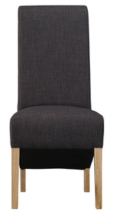 Scroll Back Fabric Chair - Available in a Range of Fabrics
