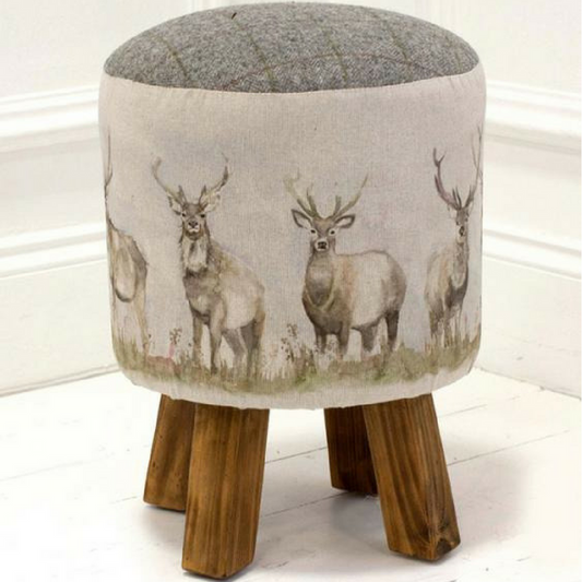 Moorland Stag Footstool