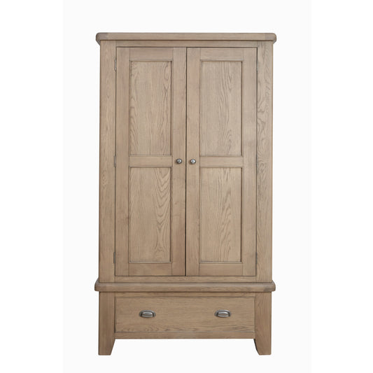 Hodsow Oak 2 Door Wardrobe