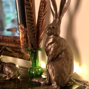 Sitting Hare Bronze Sculpture