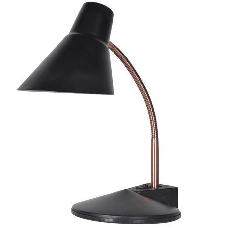 Black and Copper Desk Lamp