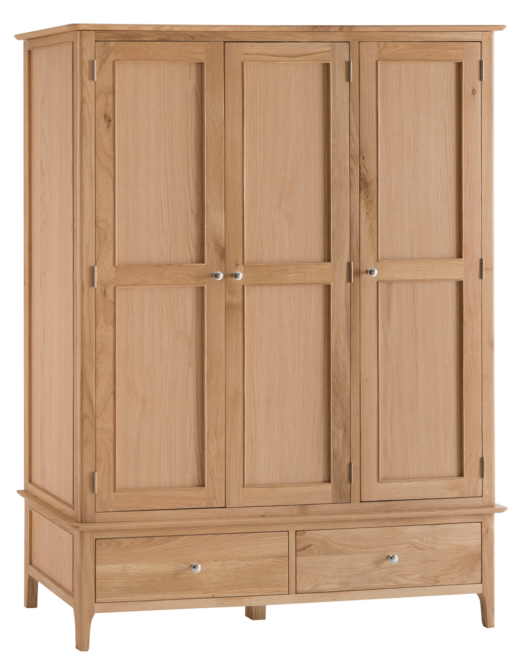Nordic Oak Bedroom 2 Door 1 Drawer Wardrobe - Oak or Painted