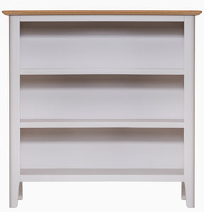 Nordic Small Wide Bookcase - Oak or Painted