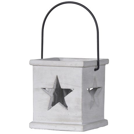 Small Grey Stars Lantern