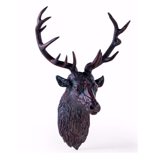Bronze Large Hanging Stag head