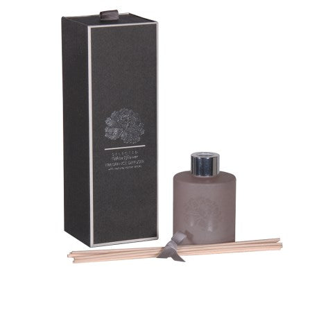 White Flower Scented Room Diffuser Set with reeds in Presentation Box