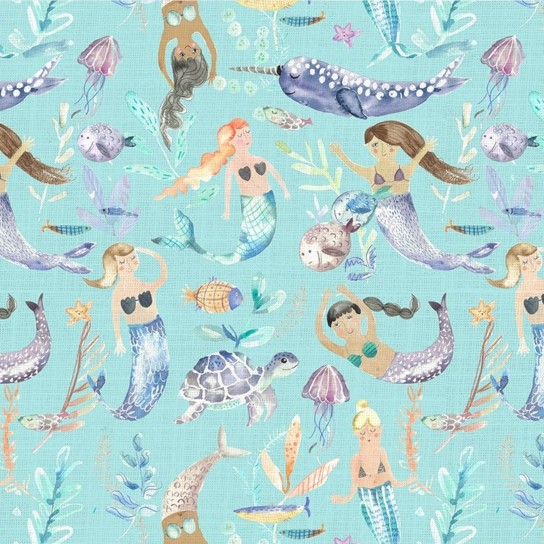 Mermaids Fabric - 3 Colourways