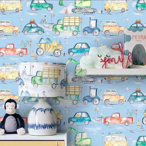 Traffic Jam Wallpaper - 3 Colourways