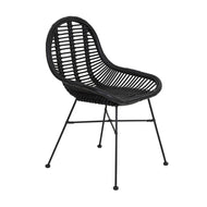Black Wicker chair