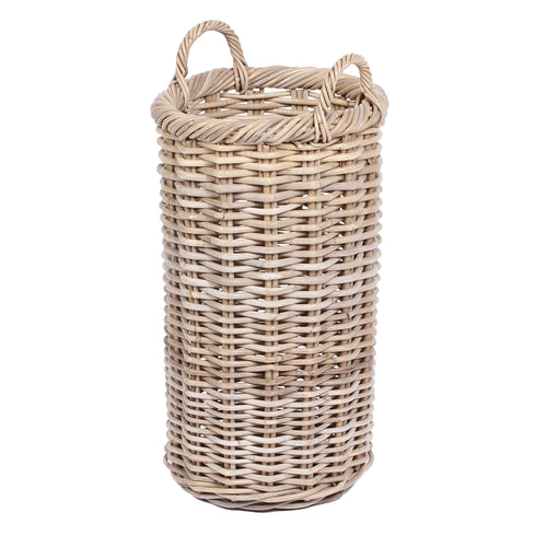 Round Tapered Basket With Handle Ears